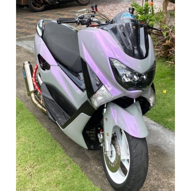 Sticker Skotlet Putih Lembayung Mutiara Bunglon