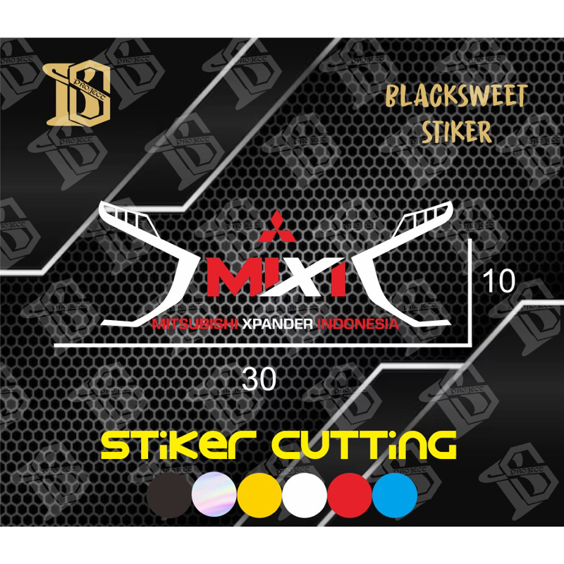 Stiker cutting mitsubishi xpander indonesia | stiker mobil | expander