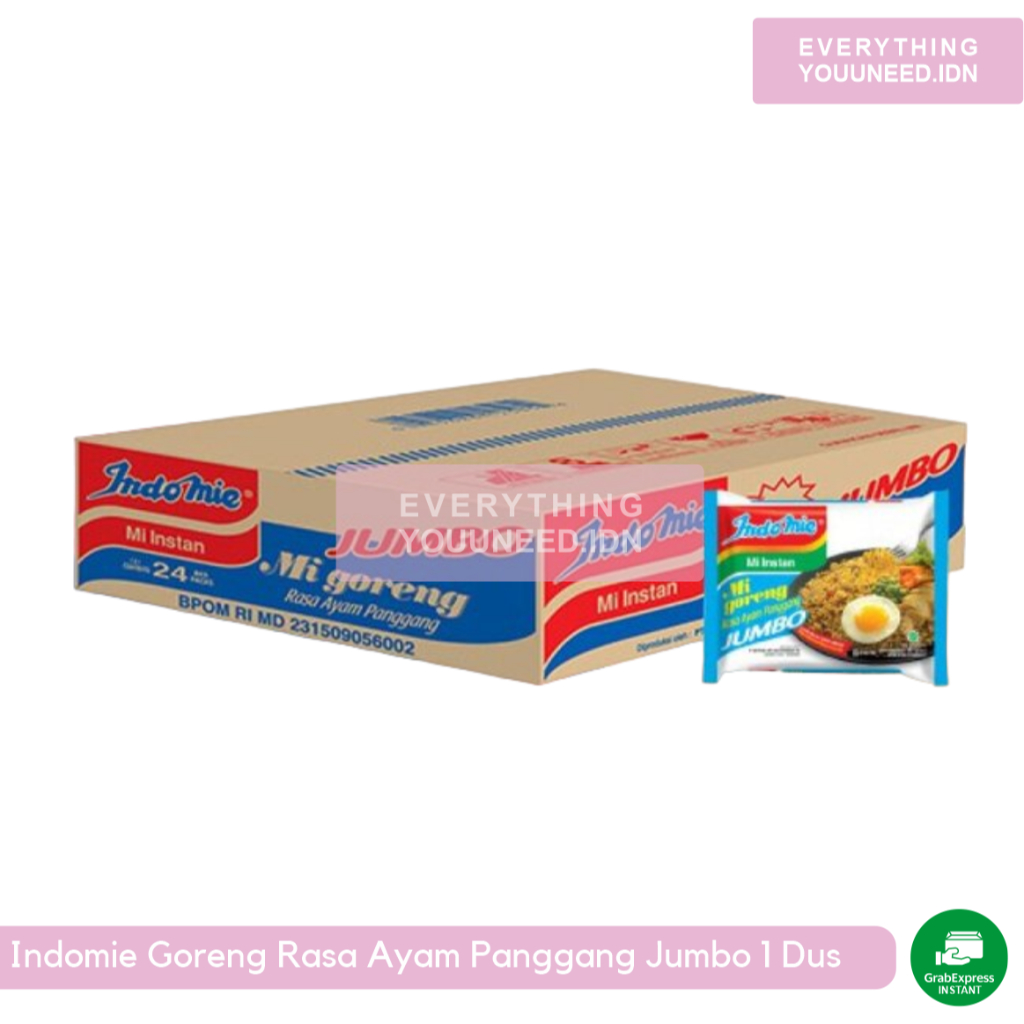 

Indomie Jumbo Goreng Ayam Panggang 127 G 1 Dus/Karton