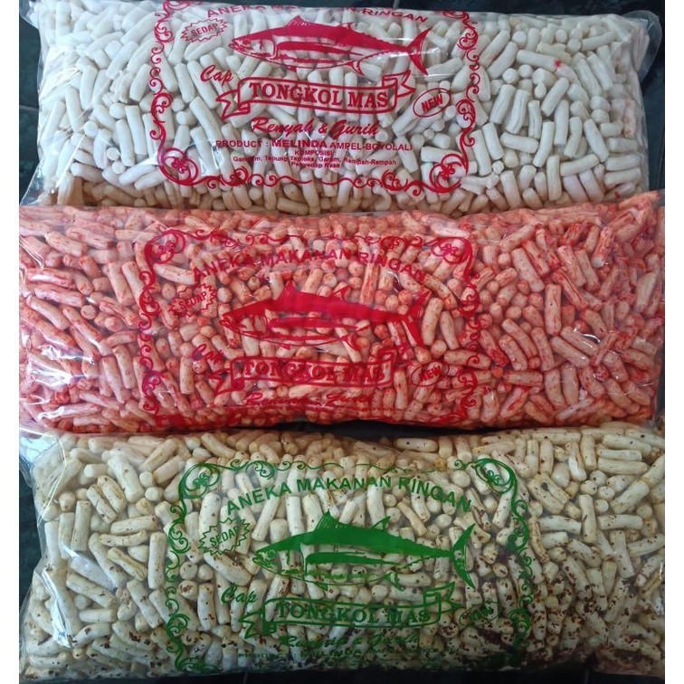 

NEW KRUPUK TONGKOL ORI/ LOMBOK IJO/ BALADO 1/2kg - Original