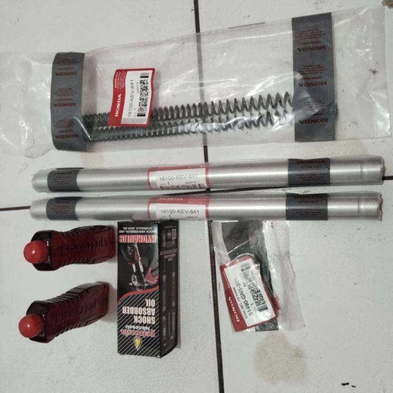 ASHOCK DEPAN KOMPLIT SUPRA X SUPRA FIT LAMA PER+SOK+SIL+OLI ORI KEV