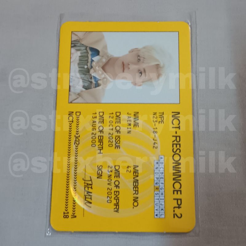 ID Card Jaemin Departure ver