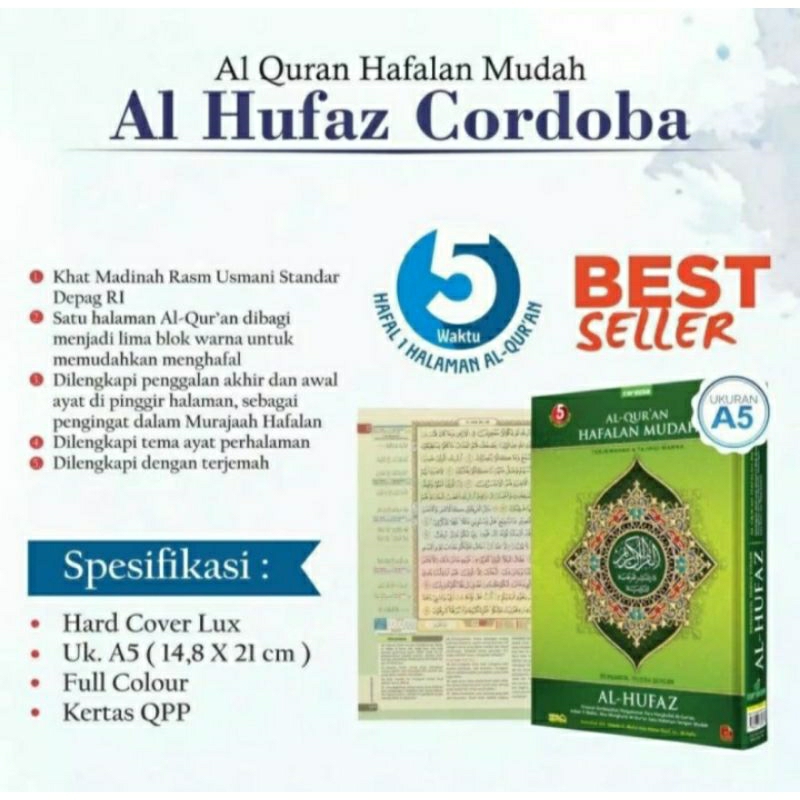 

Al-Quran Hafalan Mudah Al-Hufaz + Terjemah Tajwid Warna