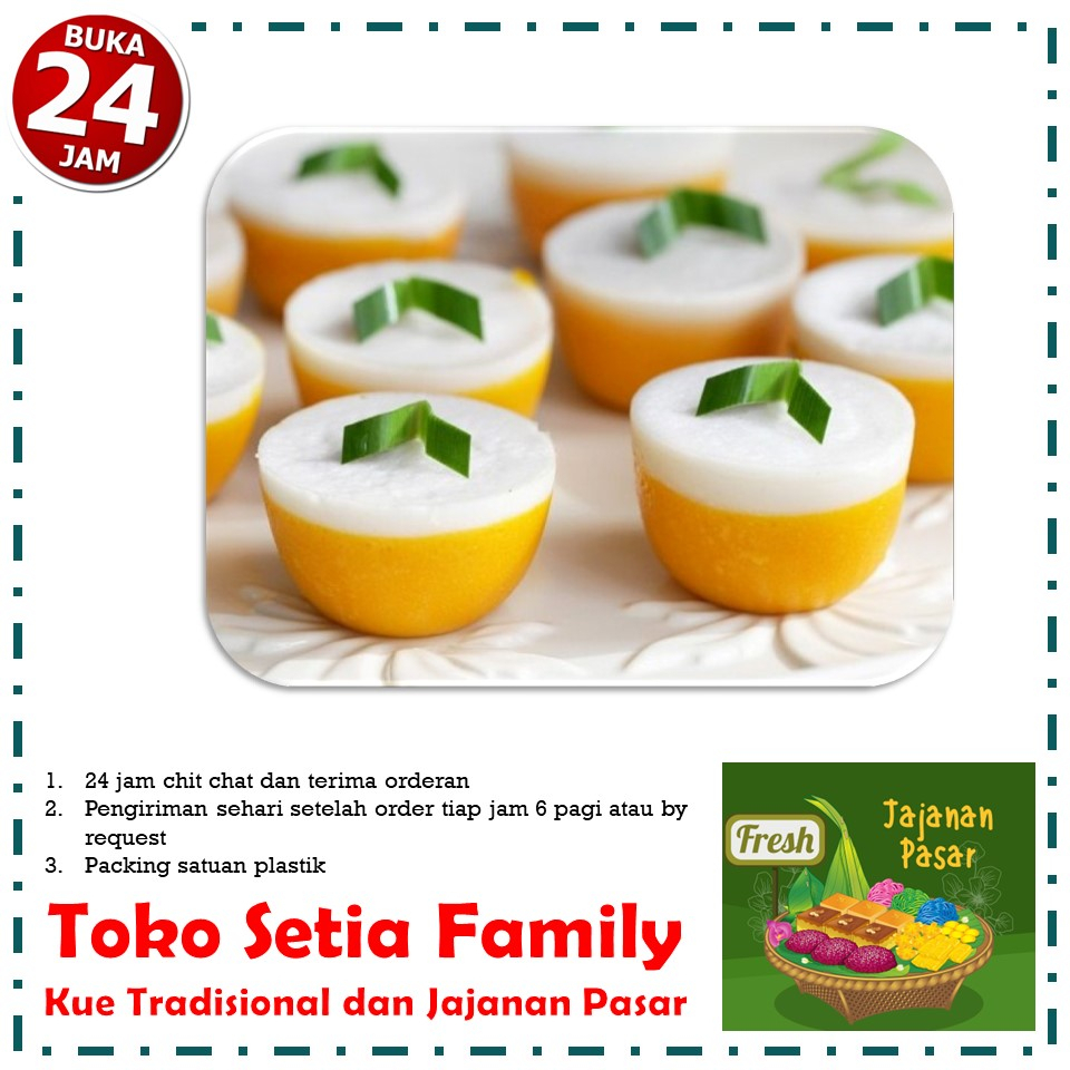 

Kue Basah / Kue Subuh / Kue Talam mangkok (Fresh dan Murah)