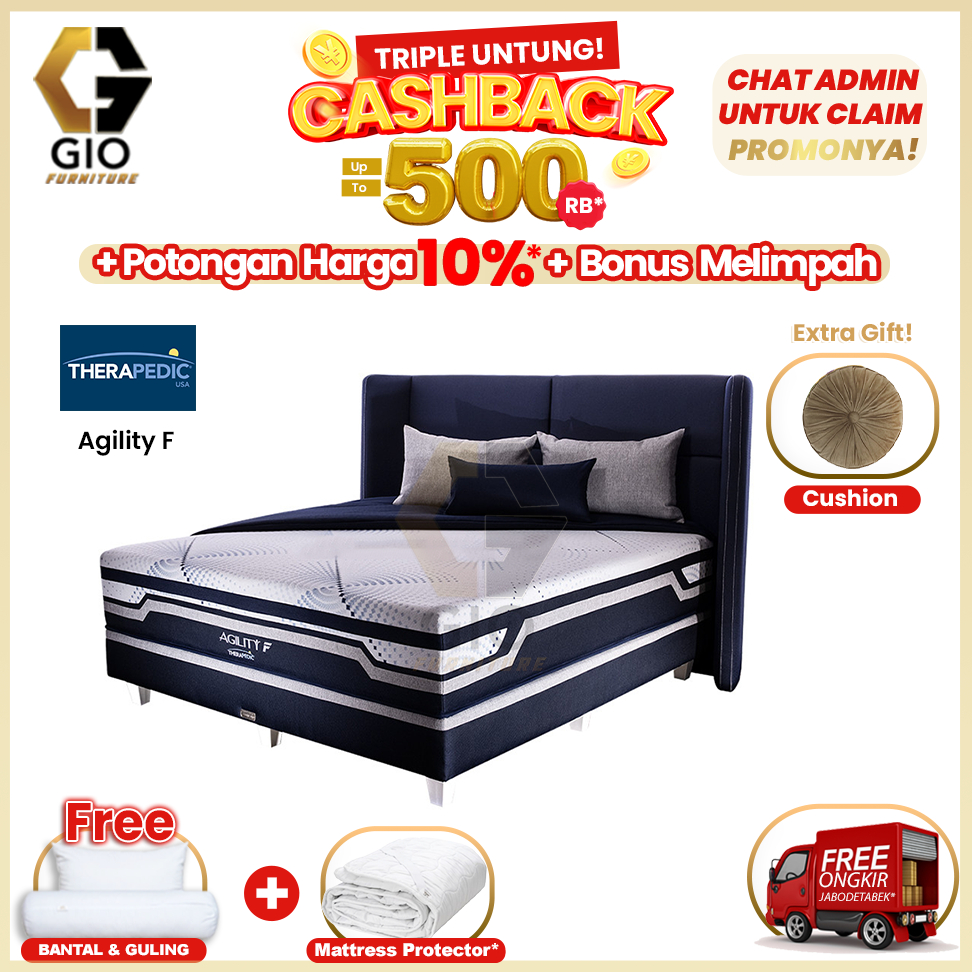 Kasur Therapedic Agility F (Full Set)