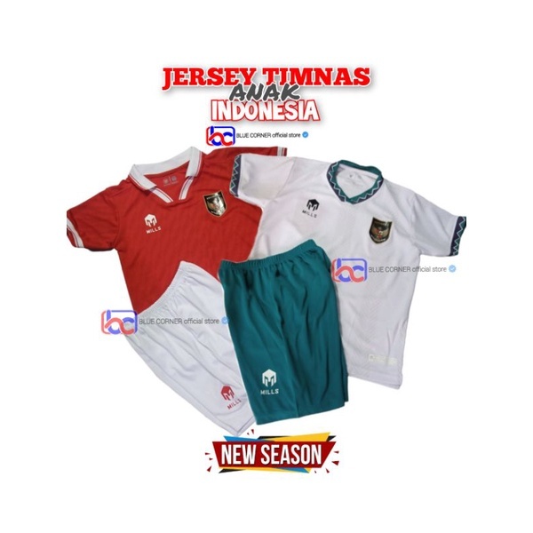 SETELAN ANAK PREMIUM BAJU JERSEY BOLA TIMNAS INDONESIA TERBARU HOME AWAY 3RD GK GRADE ORIGINAL