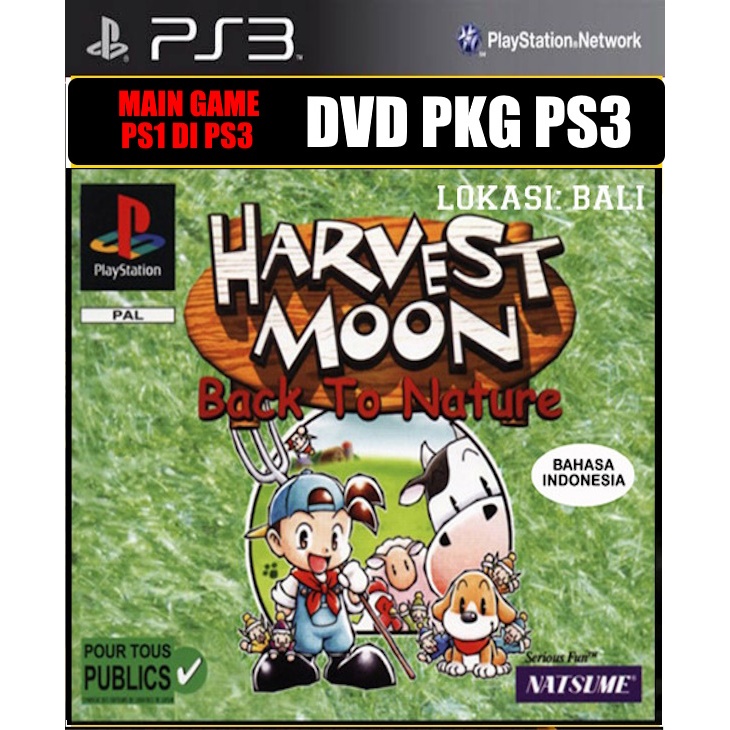 Game ps1 pkg ps3 - Harvestmoon back to nature