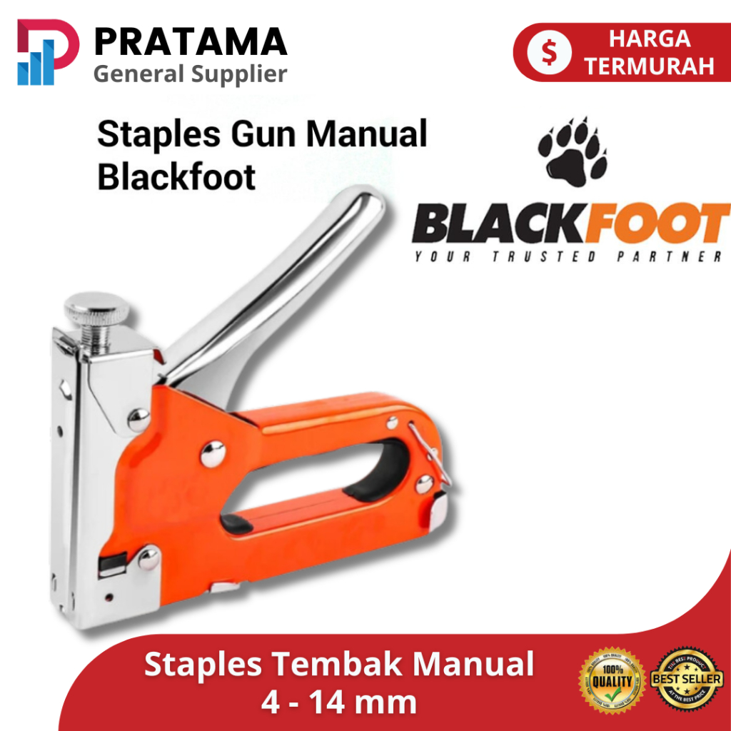 

Mesin Tembak Staples Gun Heavy Duty - Staples Tembak Manual BLACKFOOT 4-14mm