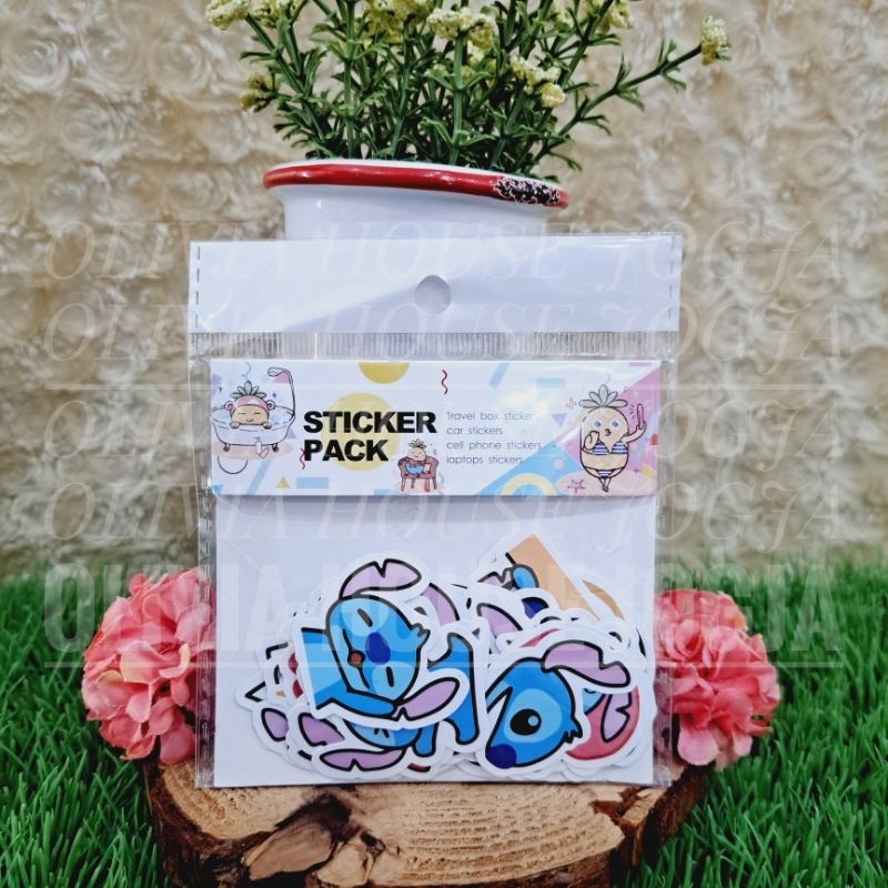 

Sticker Pack Stitch Biru Mix Angela Pink Sticker Stitch Angela Pack