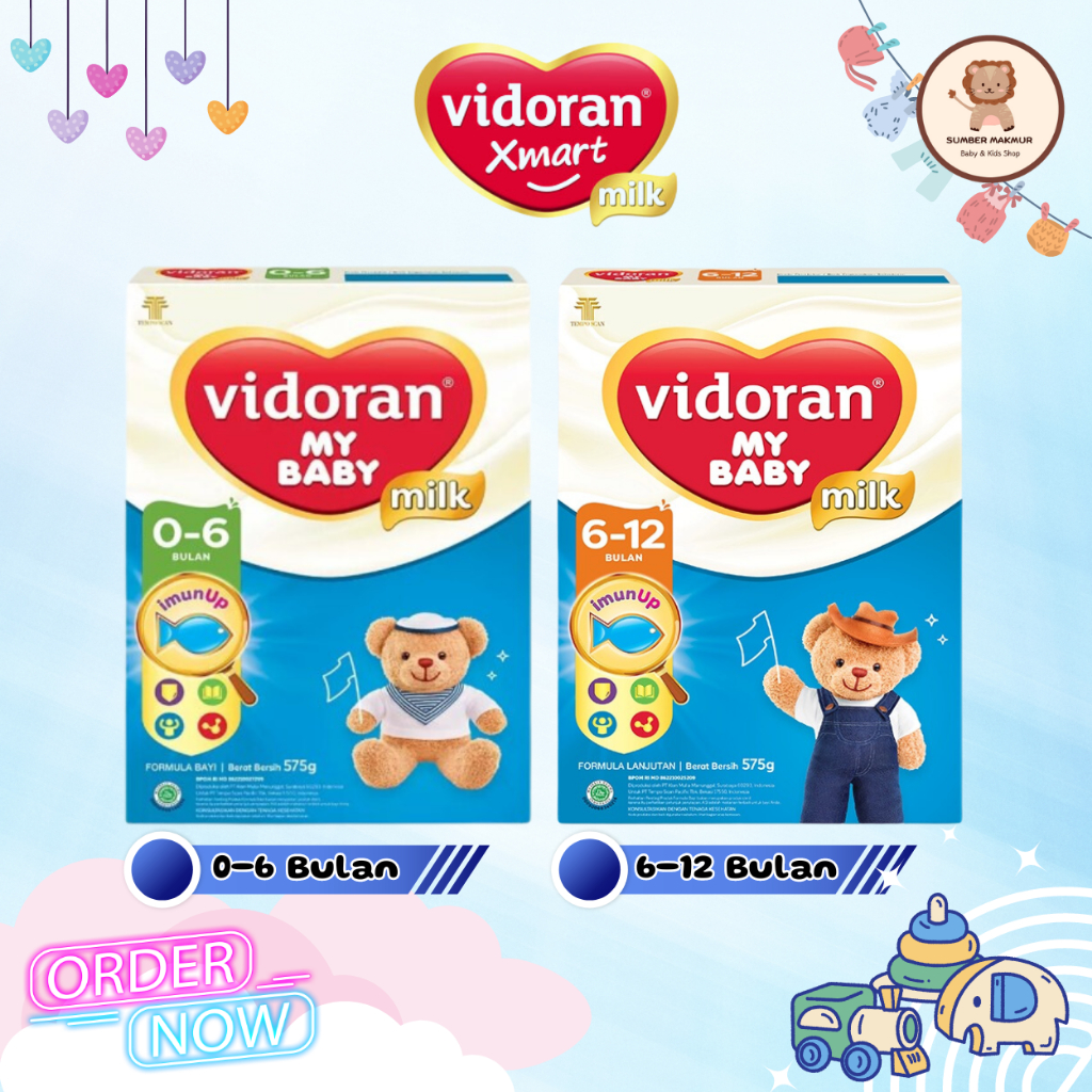 VIDORAN My Baby Milk ImunUp 0-6 Bulan / 6-12 Bulan 350gr / 575gr Susu Formula Bayi