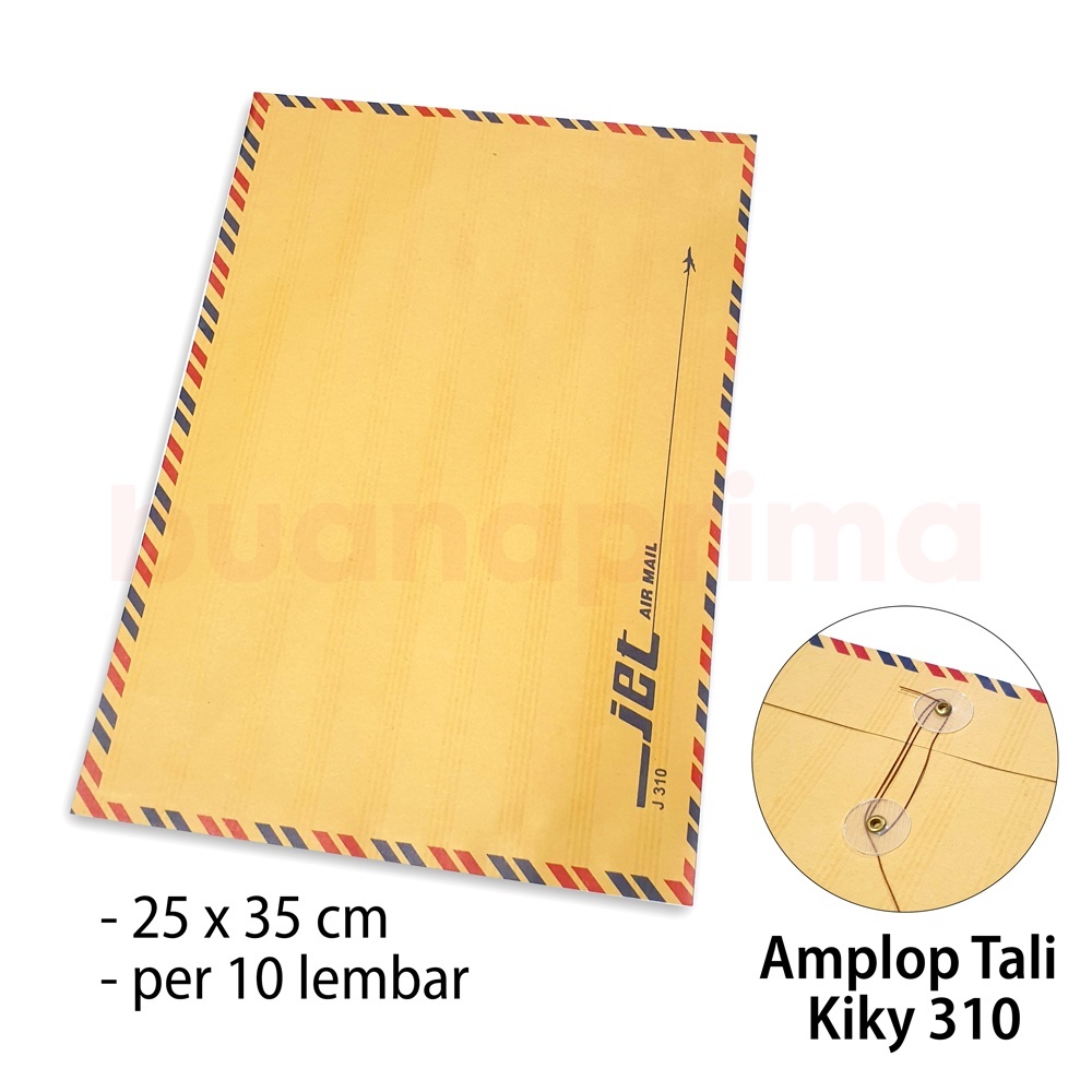 

Amplop Kraft Brown Kiky Folio Tali 310 AM isi 10 lb