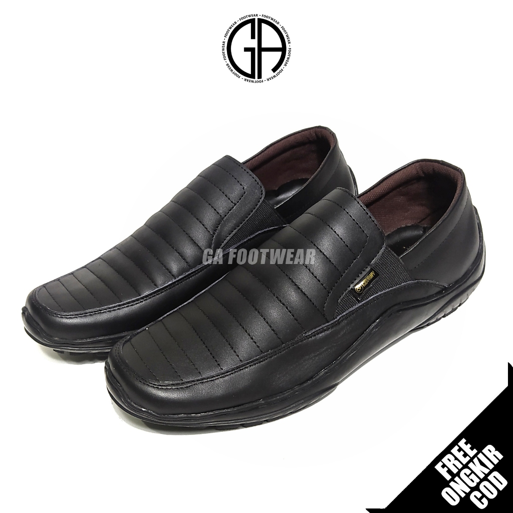 GA FOOTWEAR X CEVANY CORZA | Sepatu Slip On Pria Kulit Asli Casual Shoes Sepatu Pesta Kerja