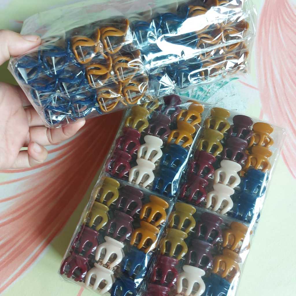 JF -  ( 12 lusin ) jepit rambut /Jepitan rambut imut 2,5 cm /  jedai kutu korea style JF01