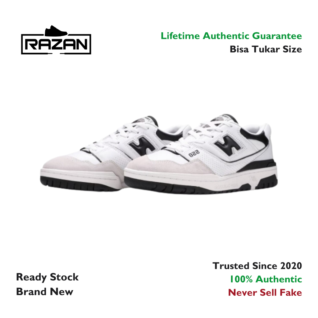 New Balance 550 Sea Salt Black 100% Authentic Original