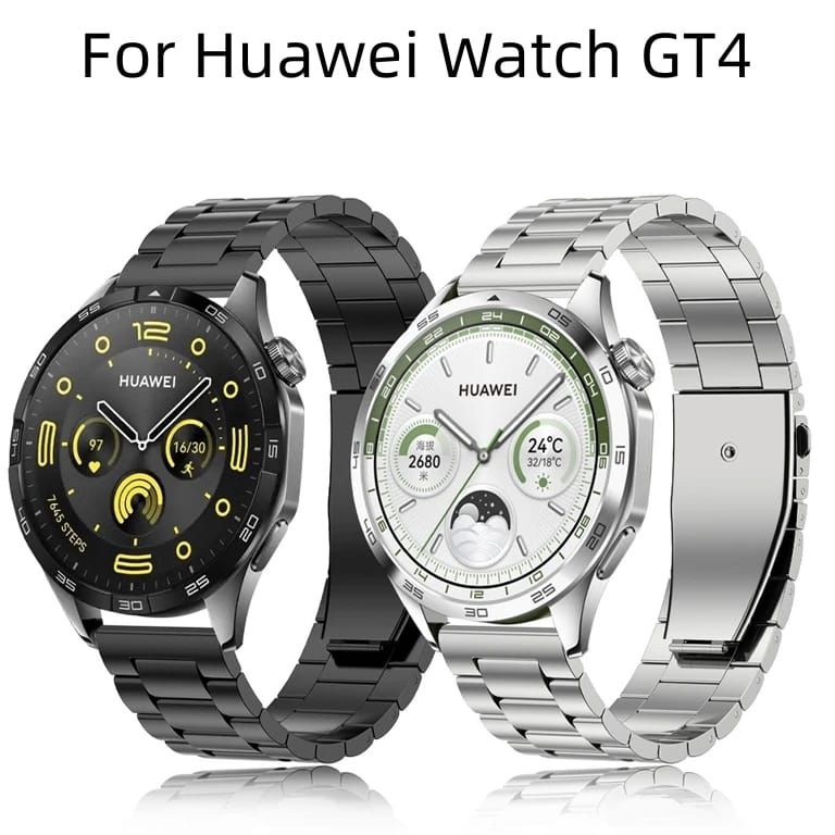 Telah Hadir Tali Strap Rantai Stainless Jam Tangan Huawei Watch GT 4 3 2E Pro 22mm