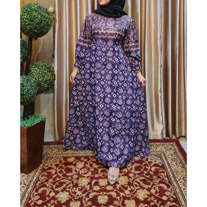 Gamis Jumputan palembang