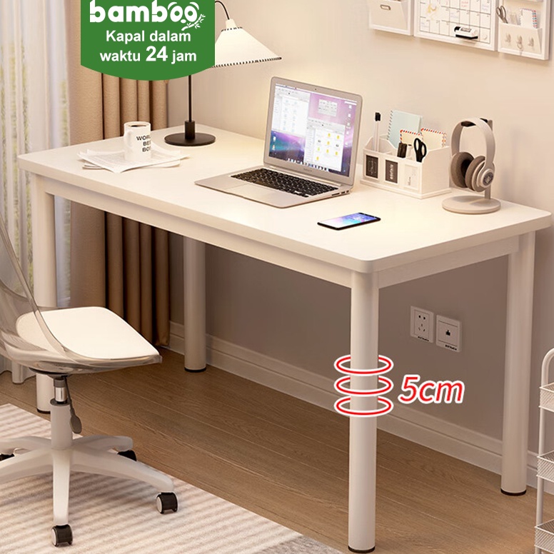 Harga Termuraah Meja Kamar Tidur Putih14CM Meja Kantor Besi Meja Kerja Minimalis Meja Belajar Kayu M