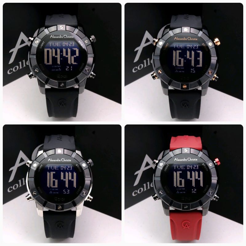 JAM TANGAN PRIA ALEXANDRE CHRISTIE AC 9373 / AC9373 / 9373 DIGITAL ORIGINAL / FREE BATRAI ORIGINAL