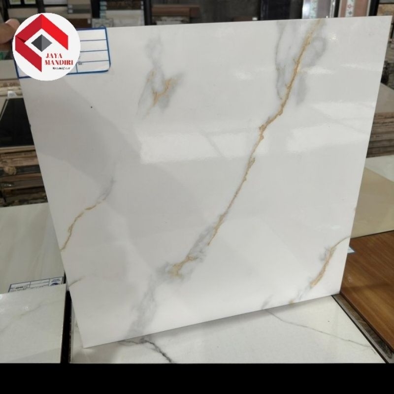 Keramik Lantai 50x50 Kw1 Uno Utica White