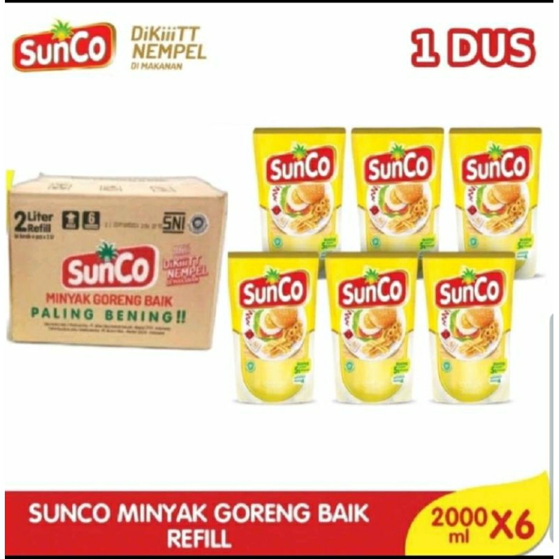 

Minyak Goreng SUNCO 2 liter 1 karton 6x2000ml