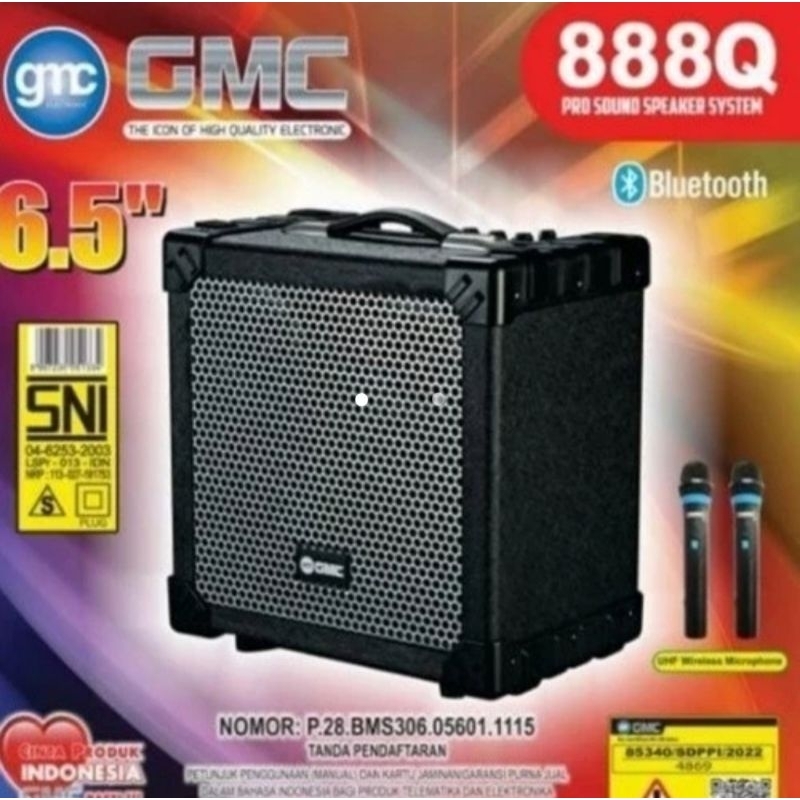 SPEAKER BLUETOOTH PORTABEL GMC 888Q