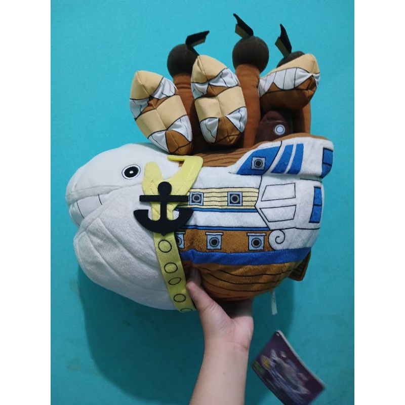 BONEKA KAPAL MOBY DICK SIROHIGE ONE PIECE, BIG SIZE ORGINAL NEWTAG - RARE ITEM ICHIBAN KUJI
