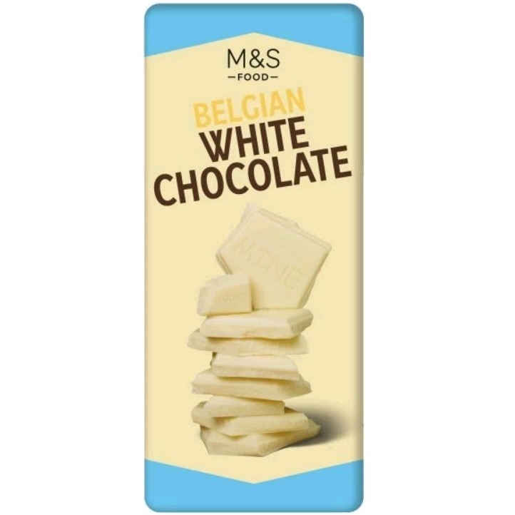 

MARKS & SPENCER M&S FOOD Belgian White Chocolate Bar 180g