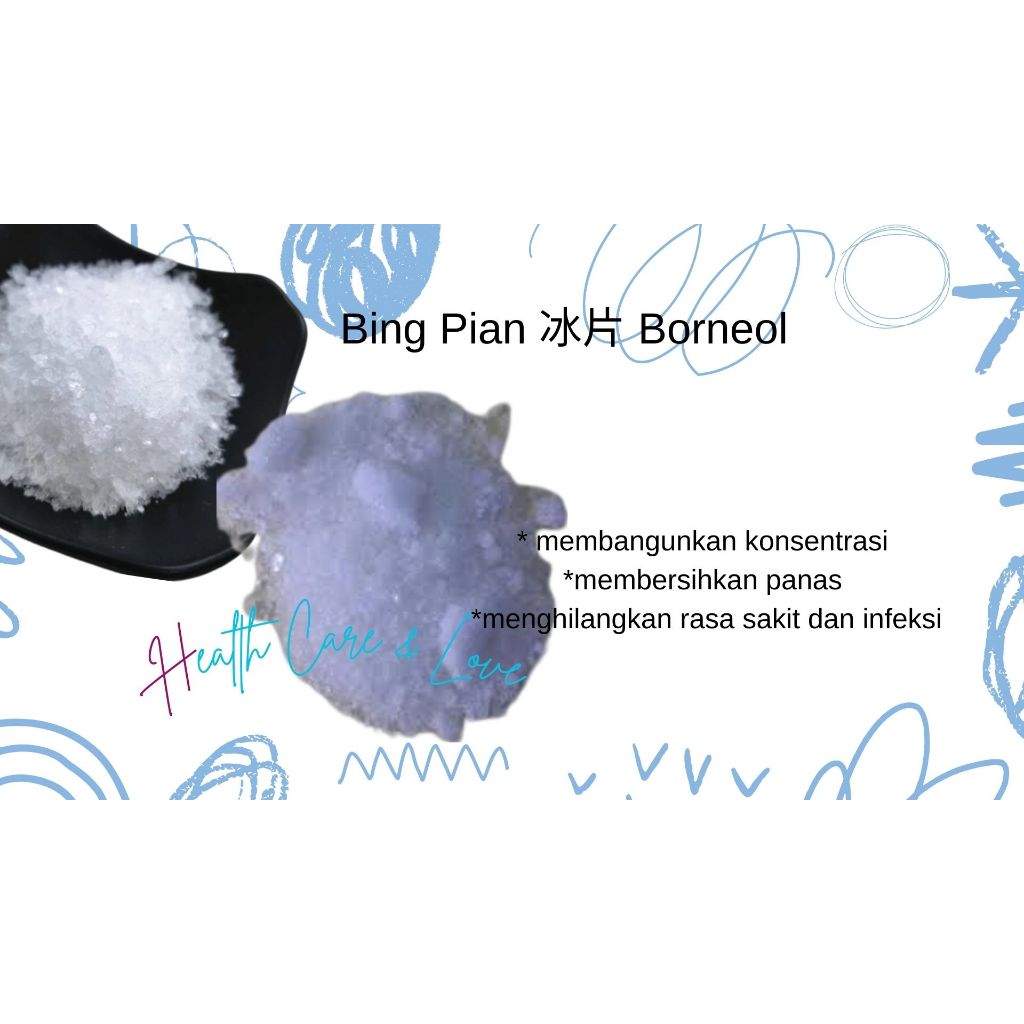 

Bing Pian 冰片 Borneol 10 Gr