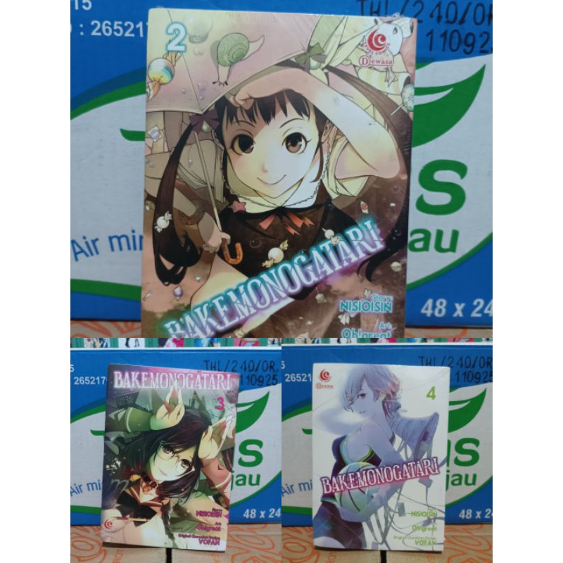 Komik bakemonogatari 2,3,4 segel / komik bakemonogatari vol 2,3,4 segel