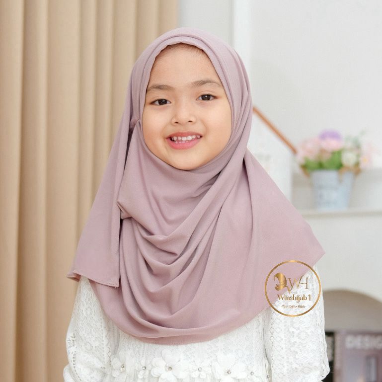 AISYAH Pashmina Instan Anak Kekinian Hijab Pasmina Instant Aisyah By Winshijab1