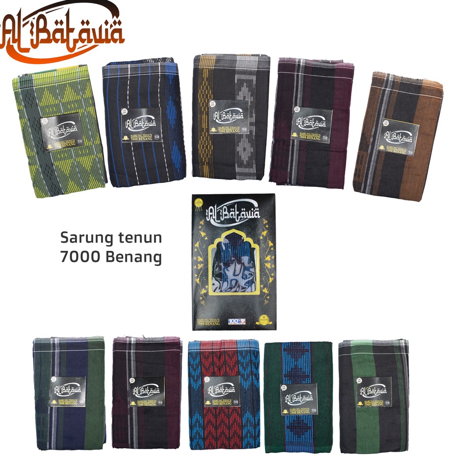 Grosir Promo  Promo Sarung Tenun Pria Al Batavia Kain Sarung Tenun AlBatavia Premium