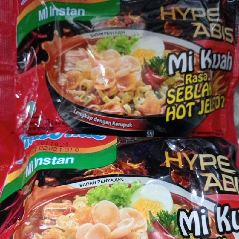 

Indomie goreng seblak hot jeletot
