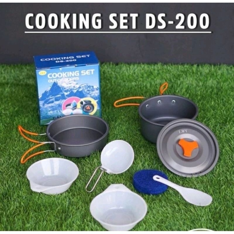 DS 200/cooking set 200/cooking set DS 200/ cooking set / DS 300/DS 308/ alat masak camping/ alat cam