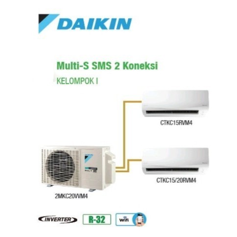 AC Multi Split Combo Split Daikin 2MKC20RVM (1/2PK + 1/2PK)