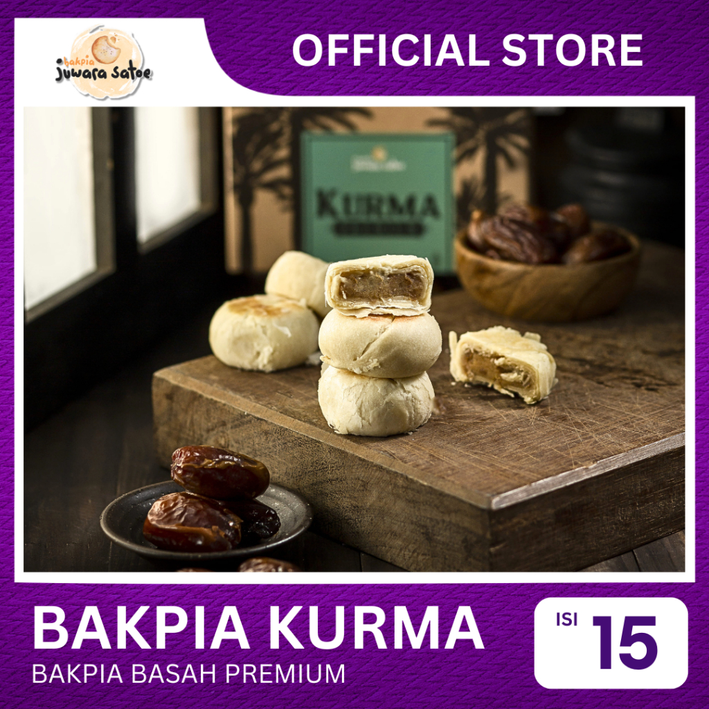 

[ ISI 15 ] BAKPIA BASAH KURMA - BAKPIA JUWARA SATOE