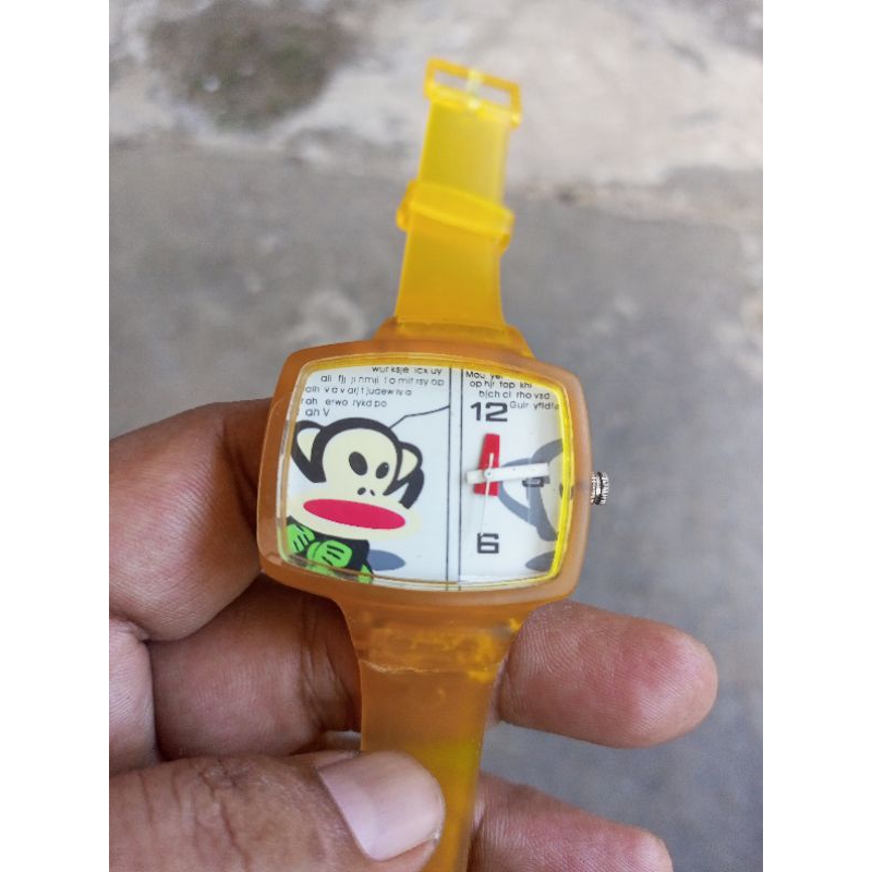 Paul Frank. Poll Flanky. Yellow jelly. Toy watch.