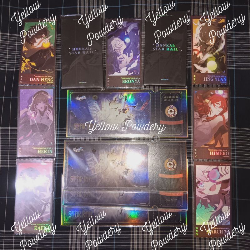 READY LIMITED HONKAI STAR RAIL HOLOGRAM TICKET ANNIVERSARY JASTIP SPARK DAN STAR DOME RAIL COUNTDOWN