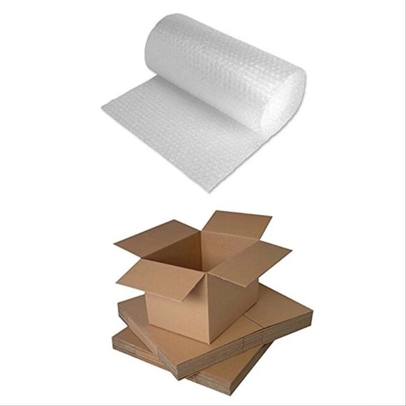 

PAKING TAMBAHAN BUBBLE WRAP DAN KARDUS