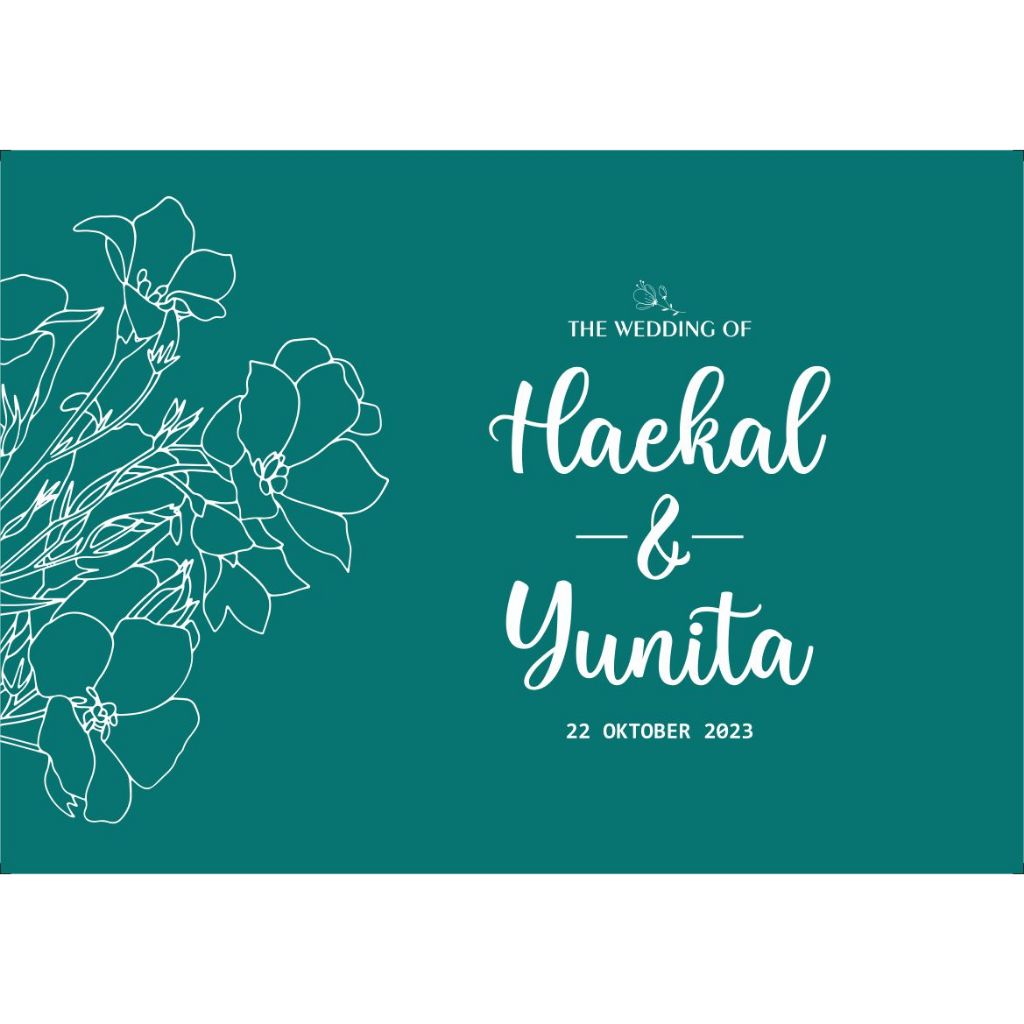 

Buku tamu pernikahan custom nama / Wedding guest book