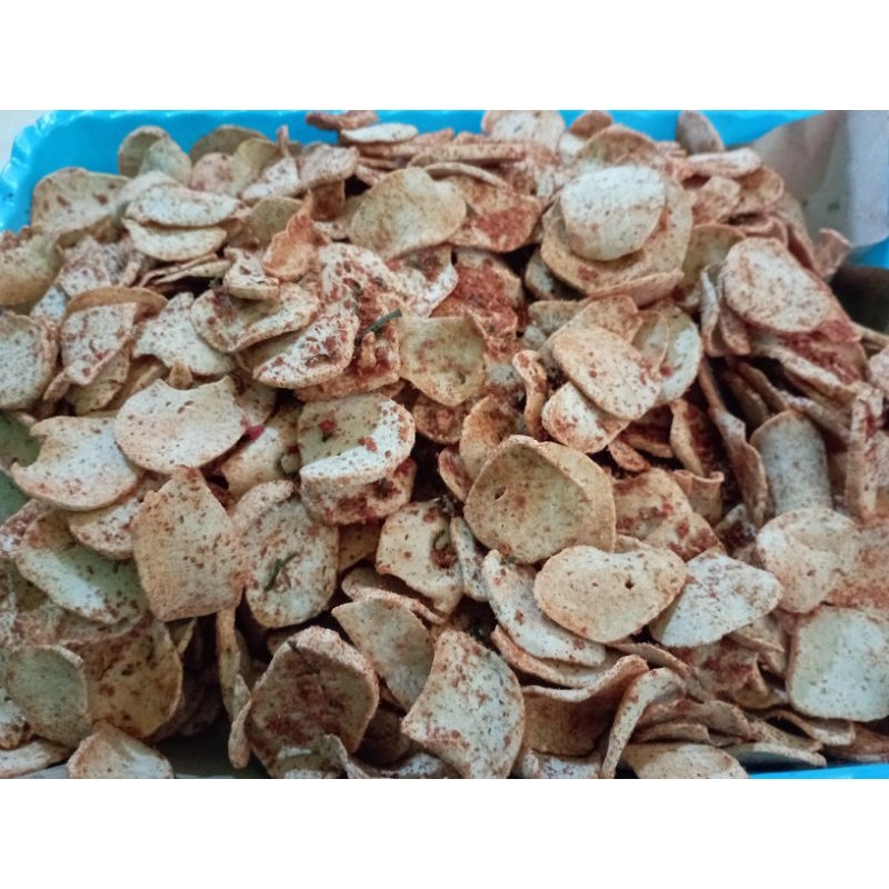 

Basreng koin basreng chip bakso goreng rasa ikan kemasan kecil