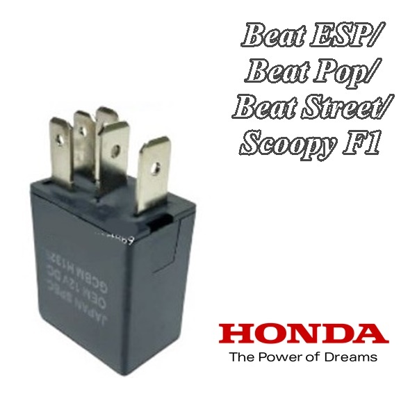 Relay Starter stater Kaki 5 Beat FI/Beat ESP/Beat Pop/Beat Street/Scoopy F1 CODE GGZ