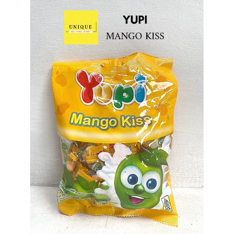 

Permen Yupi mango kiss 120 gr Bag jelly mangga juice kuning