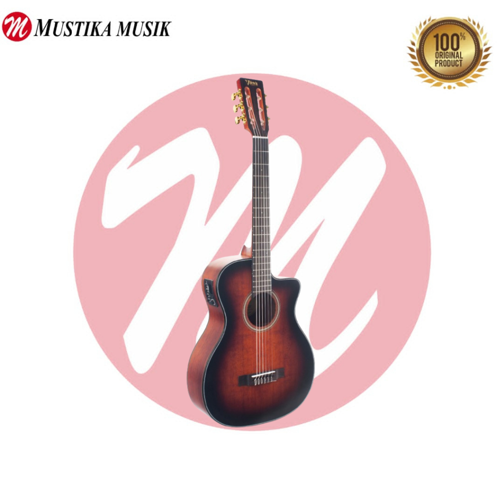 Elektrik Klasik Gitar VALENCIA 4/4 -BAG CLASSIC SUNBURST VA434CECSB