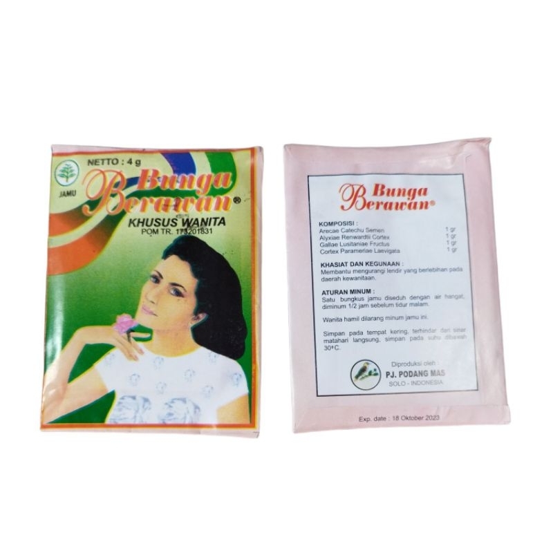 JAMU PODANG MAS BUNGA PARAWAN/PCS 1 SASET