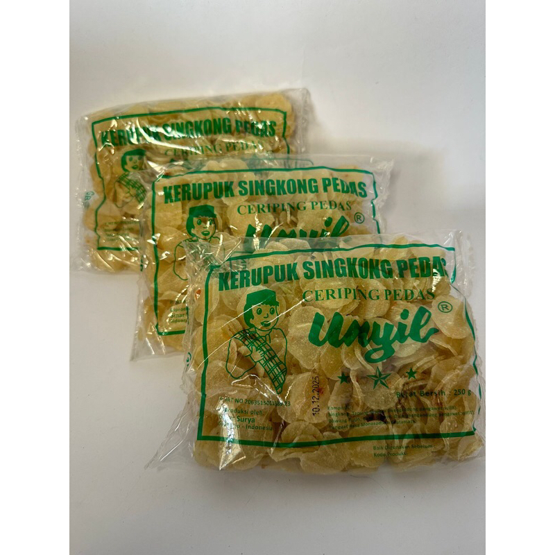 MURAH [250 gr] Krupuk Singkong Pedas -Krupuk Mentah