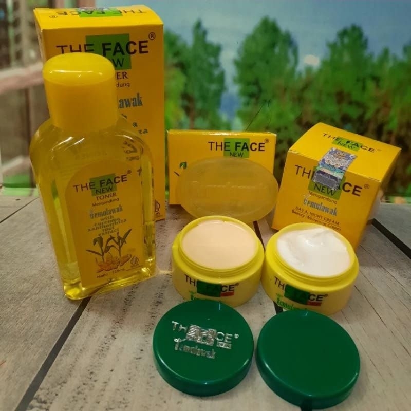 paket cream temulawak the face