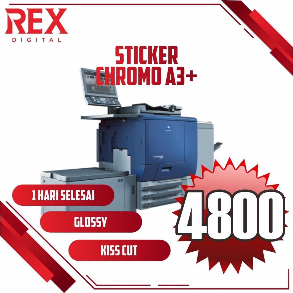 

Print Sticker Chromo A3+ CUTTING / Cetak Stiker Kromo Bontax