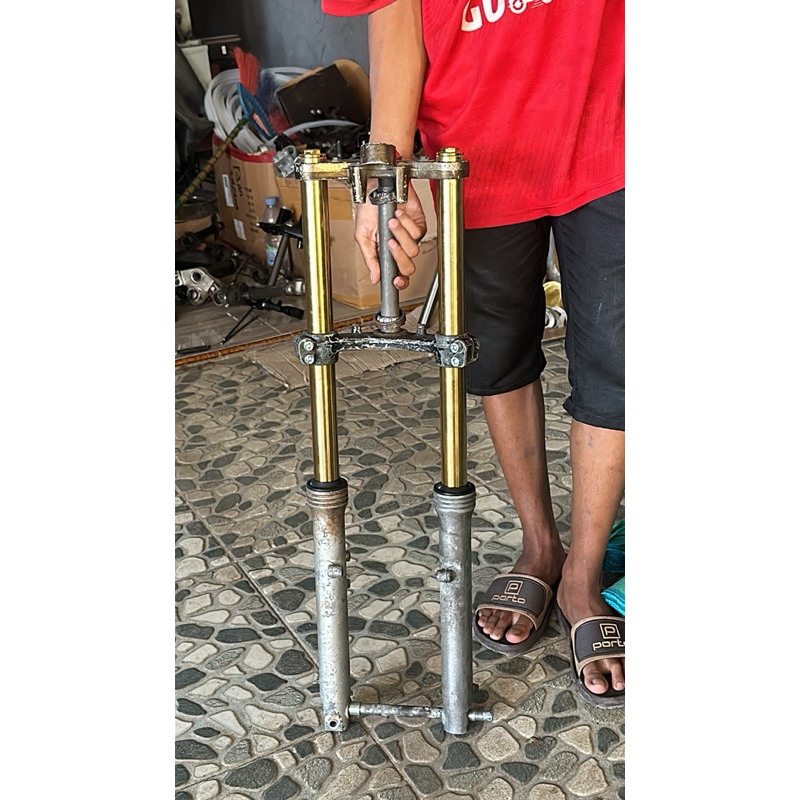 shock depan ninja serpico kidal segitiga rr pnp honda dan rxking