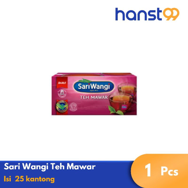 

Sari Wangi Teh Mawar 1 Box isi 25 kantong