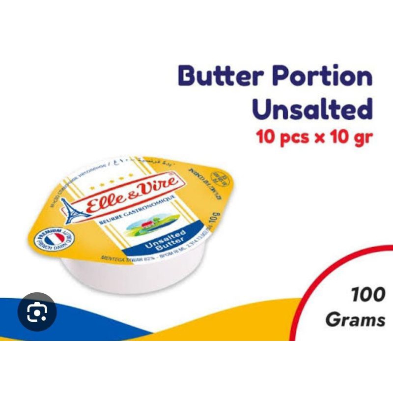 

ELLE & VIRE BUTTER PORTION UNSALTED 10 GRAM